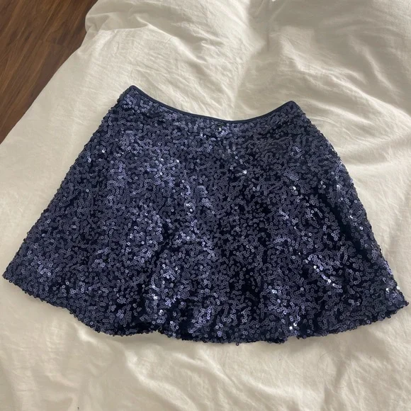 Blue sequin skirt forever 21 discount